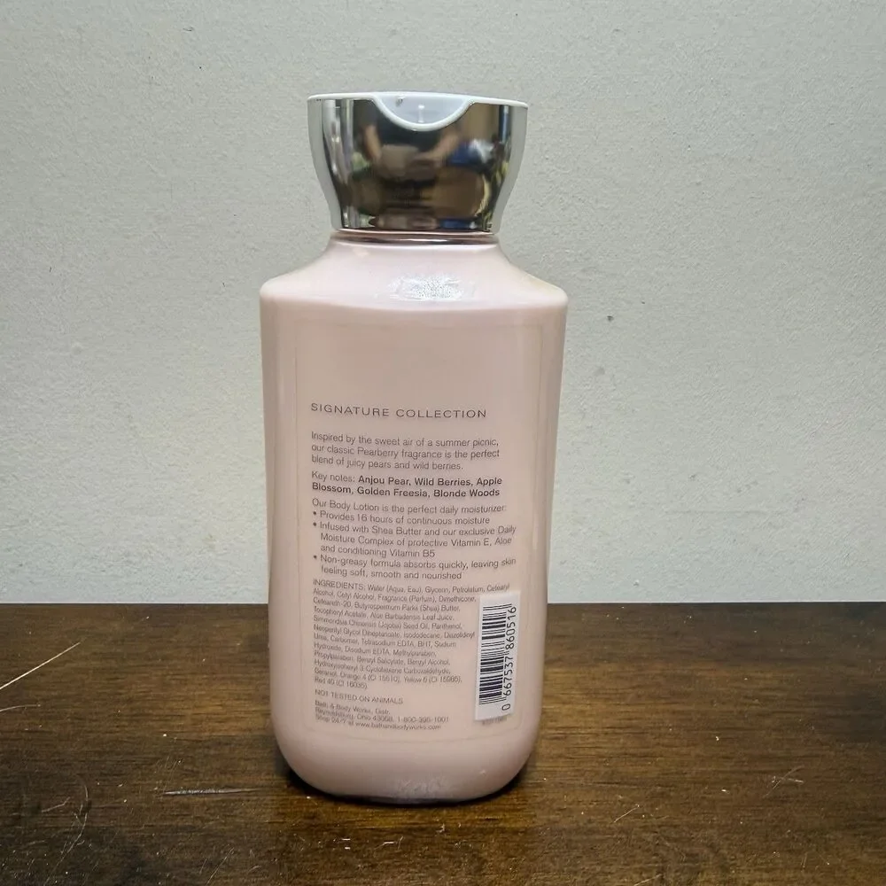 Retired Scent PEARBERRY By Bath & Body Works Shea & Vit. E Body Lotion 8 oz